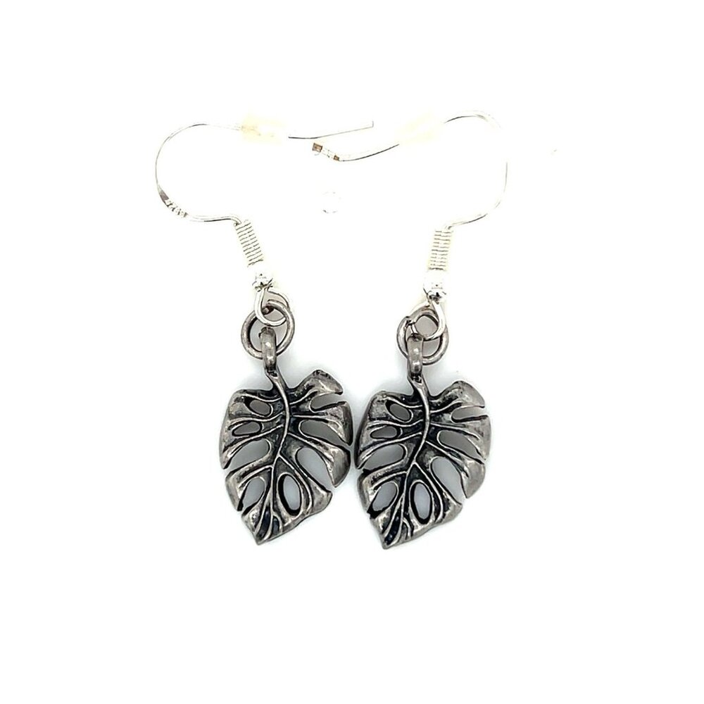 925‎ Hook Leaf Earrings